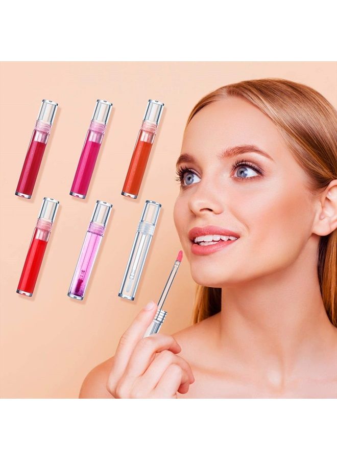 30 Pieces Empty Lip Gloss Tubes 5 ml Transparent Lip Gloss Containers Clear Refillable Lipstick Container Lip Balm Bottles Eyelash Growth Liquid Tube Cosmetic Container with Rubber Stoppers for Girls