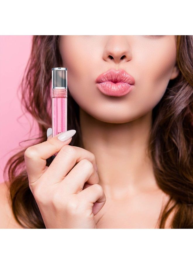 30 Pieces Empty Lip Gloss Tubes 5 ml Transparent Lip Gloss Containers Clear Refillable Lipstick Container Lip Balm Bottles Eyelash Growth Liquid Tube Cosmetic Container with Rubber Stoppers for Girls