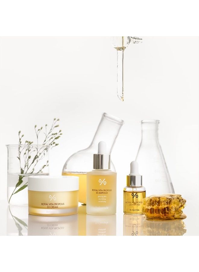 Honey Nourishing EssenceㅣRoyal Vita Propolis 33 AmpouleㅣKorean Skin Care Contains Royal Jelly Extract, PanthenolㅣEffective Vitamin Serum strengthen the skin Moisturizing, SoothingㅣDr.Ceuracle