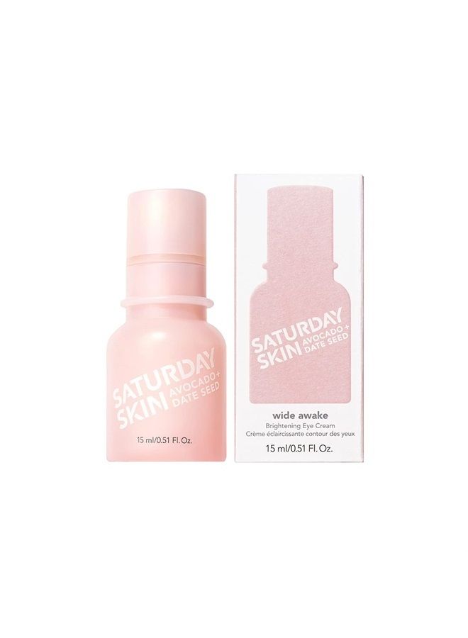 Wide Awake Brightening Cream Korean Illuminating Eye Cream for Wrinkles, Puffy Eyes + Dark Circles Lightweight, Moisturizing, Deeply Hydrates, Anti Aging Eye Cream Reduce Fine Lines (0.5