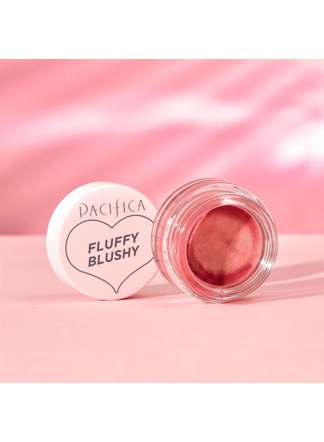 Beauty | Fluffy Blushy Cream Blush for Cheeks + Lips | Creamy, Lightweight, Versatile, Easy-To-Use Formula | Hydrating Vegan Collagen | Pigmented Buildable Coverage | Vegan + Cruelty Free