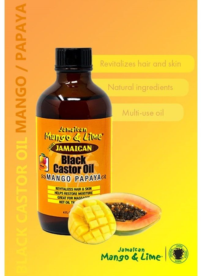 Black Castor Oil (Mango Papaya) 4oz