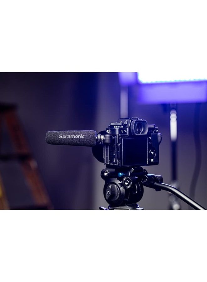 Unidirectional Micro-Shotgun Microphone with 3.5mm TRS Output for Cameras, Recorders, Mixers, Wireless Transmitters and More (SmartMic5)