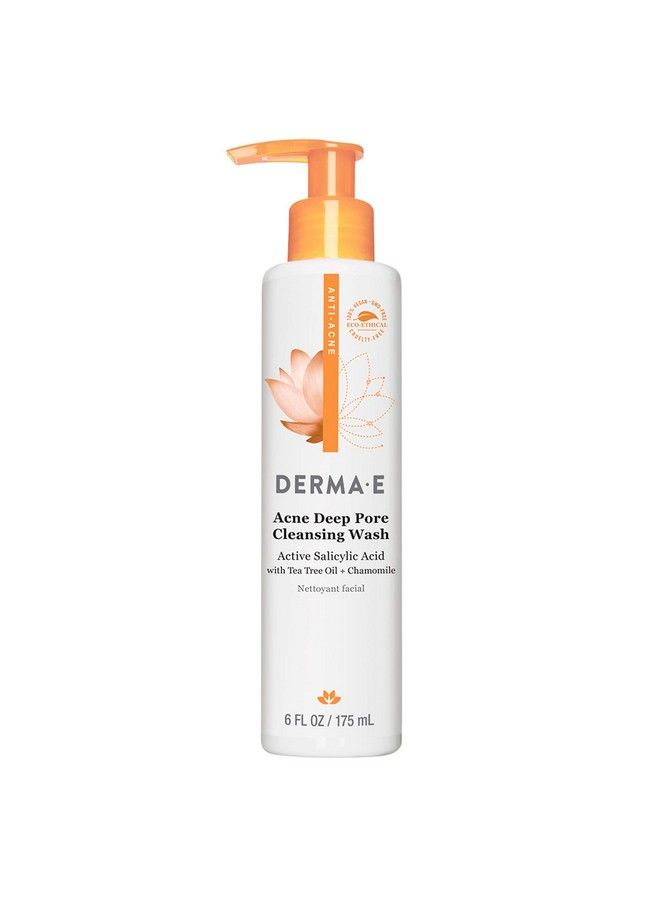 Acne Deep Pore Cleansing Wash Blemish Control Facial Cleanser With Salicylic Acid Gentle Oil Control Face Wash Soothes And Balances Skin 6 Fl Oz