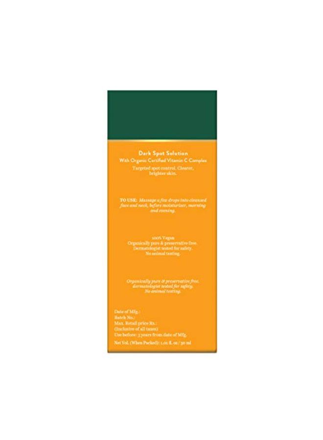 Vitamin C Dark Spot Solution Serum 30Ml | Brightening, Radiant Skin, Reduce Pigmentation |All Skin Tone | Sls & Paraben Free
