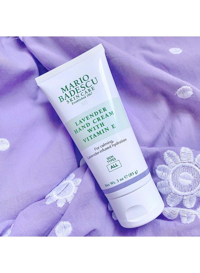 Lavender Hand Cream With Vitamin E 3 Oz