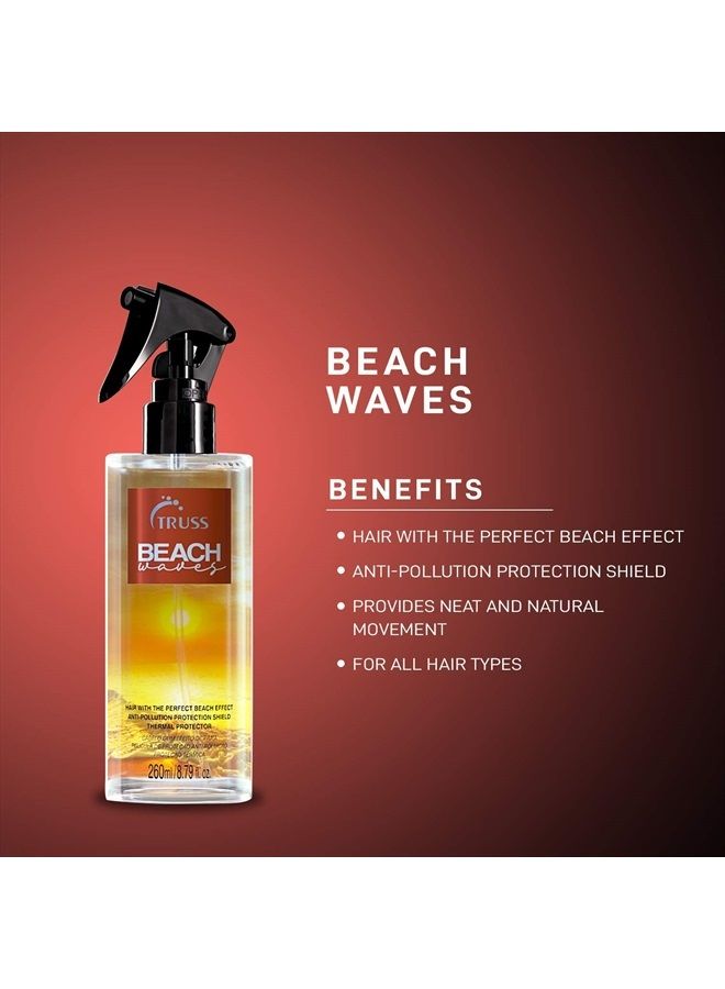 Beach Waves - Texturizing Styling Spray for Hair To Achieve The Perfect Natural Beach Wave Effect - Beach Wave Spray For For All Hair Types (8.79oz)
