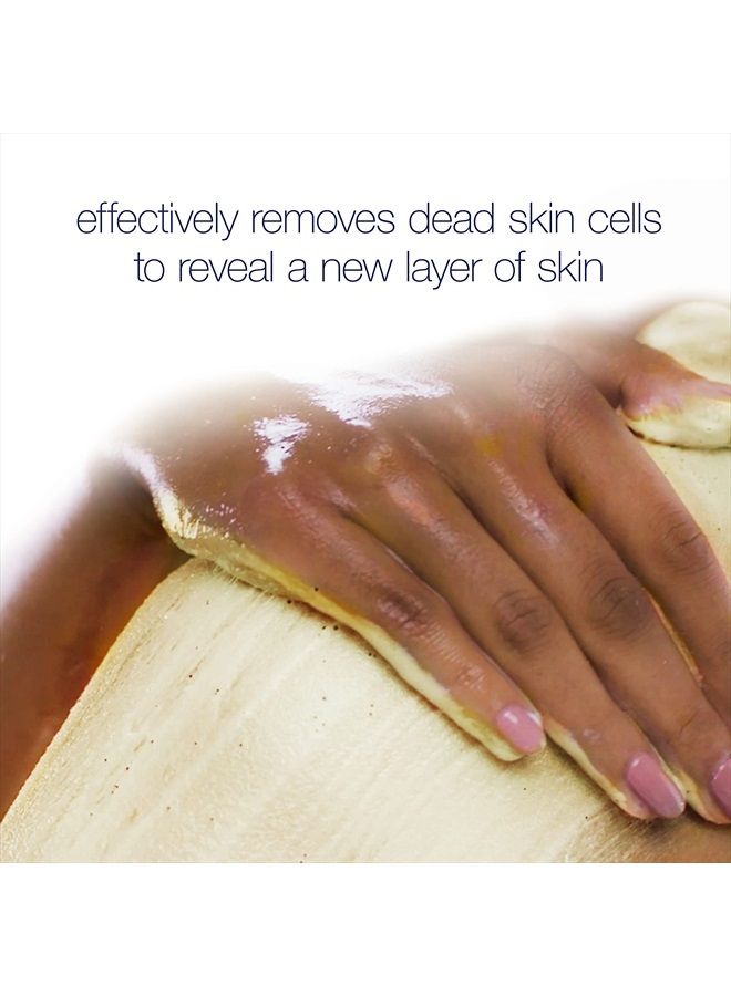 Scrub Crushed Almond & Mango Butter For Silky Smooth Skin Body Scrub Exfoliates & Restores Skin's Natural Nutrients 10.5 oz