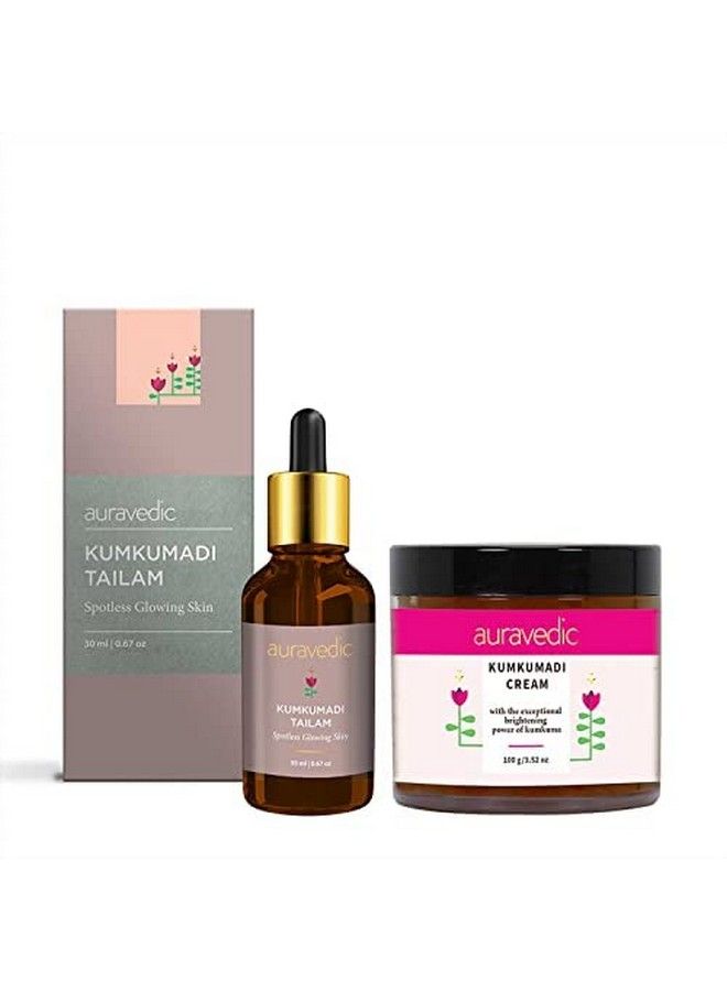 Kumkumadi Glow Boosters Kumkumadi Tailam Face Cream For Glowing Skin Kumkumadi Oil Kumkumadi Cream Kumkumadi Face Oil Kumkumadi Face Cream For Women Men Combo 100Gm & 30Ml