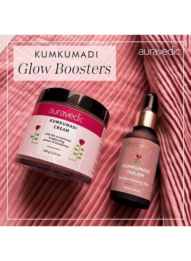 Kumkumadi Glow Boosters Kumkumadi Tailam Face Cream For Glowing Skin Kumkumadi Oil Kumkumadi Cream Kumkumadi Face Oil Kumkumadi Face Cream For Women Men Combo 100Gm & 30Ml