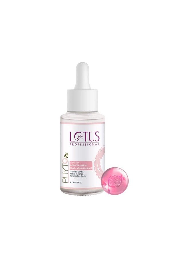 Phytorx Aha+Bha Booster Serum ; With Glycolic Acid Salicylic Acid & Lactic Acid ; Gentle Exfoliator ; Clarifies Skin; 30Ml