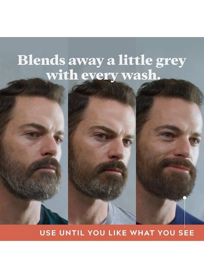 Just For Men Control GX Grey Reducing Beard Wash Shampoo, Gradually Colors Mustache and Beard, Leaves Facial Hair Softer and Fuller, 4 Fl Oz - Pack of 3 (Packaging May Vary)