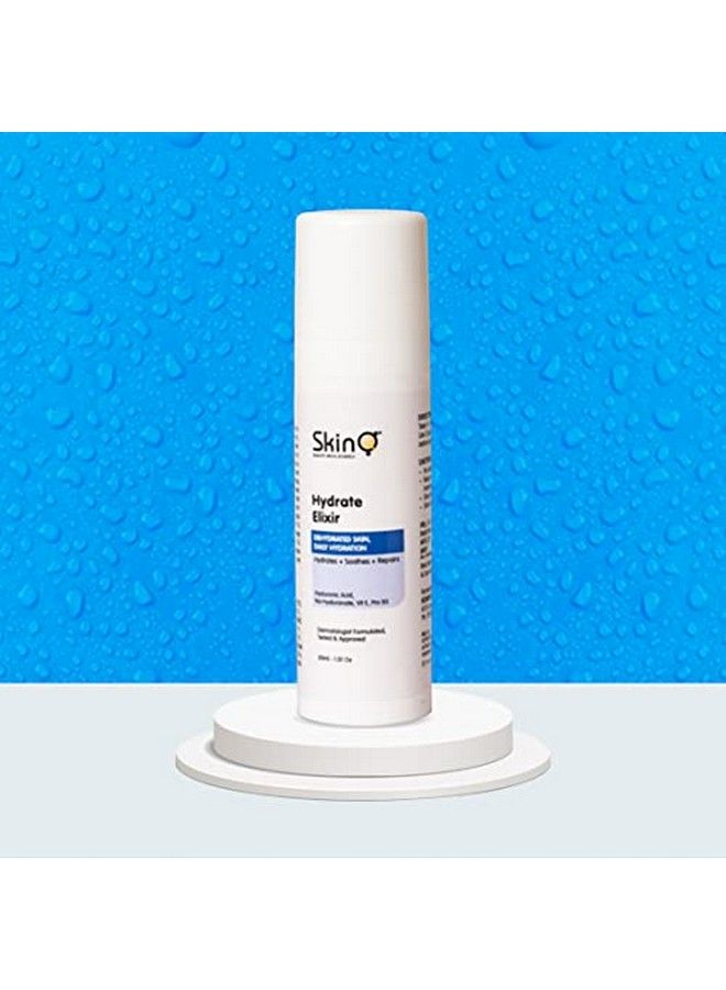 Hydrate Elixir Serum For Skin Hydration Soothing & Repair Hyaluronic Acid Vit E Pro B5 Based 30 Ml