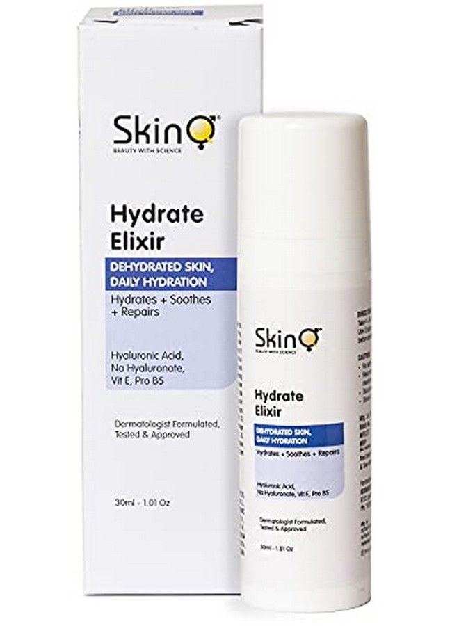 Hydrate Elixir Serum For Skin Hydration Soothing & Repair Hyaluronic Acid Vit E Pro B5 Based 30 Ml