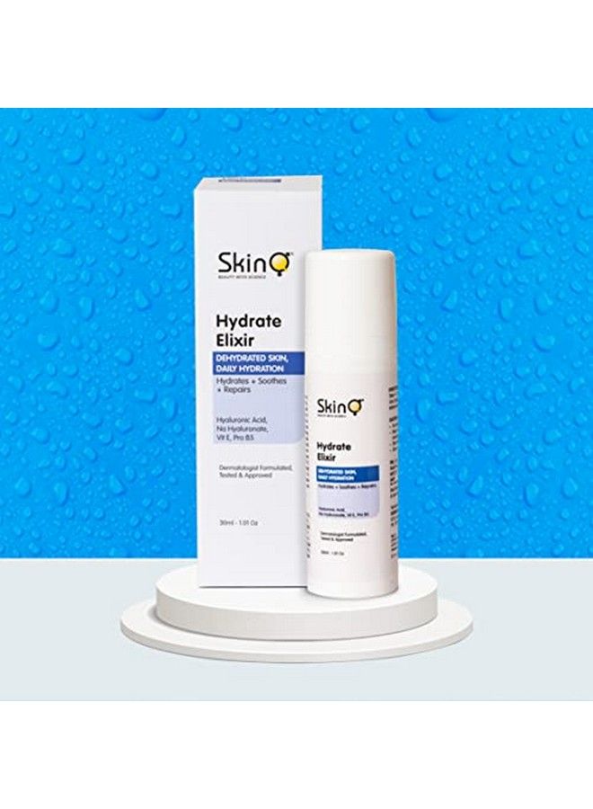 Hydrate Elixir Serum For Skin Hydration Soothing & Repair Hyaluronic Acid Vit E Pro B5 Based 30 Ml