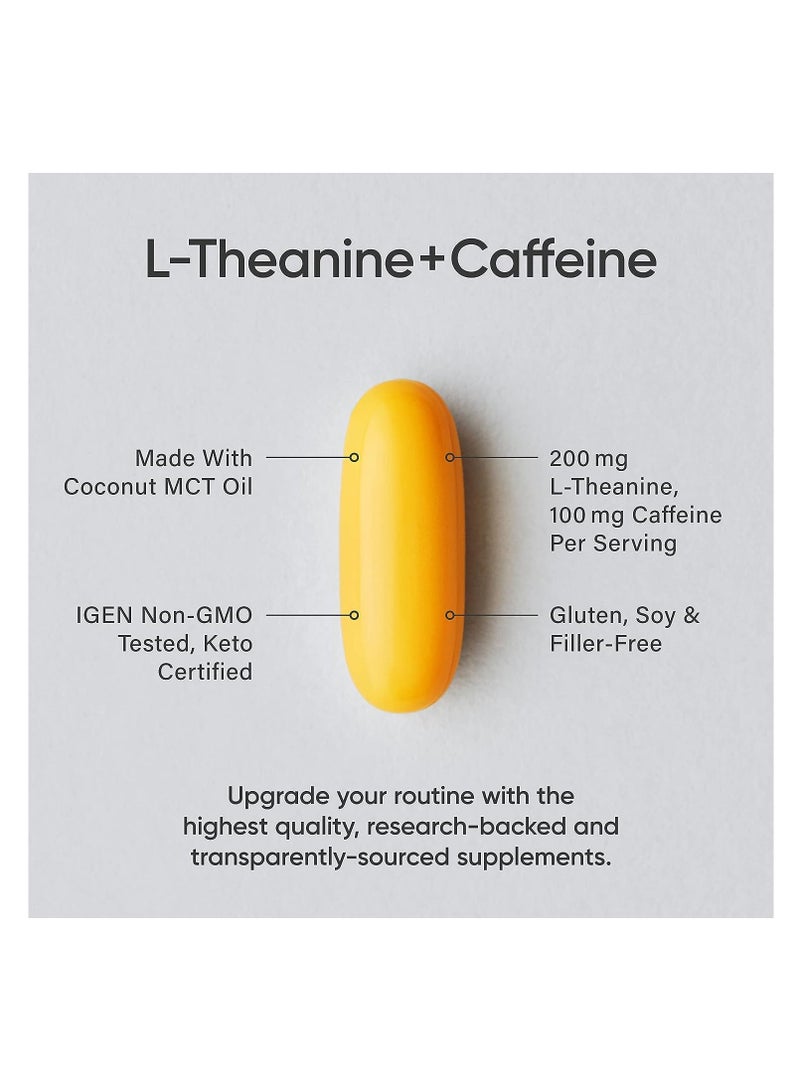 Sports Research, L-Theanine 200 mg & Caffeine 100 mg 60 Softgels