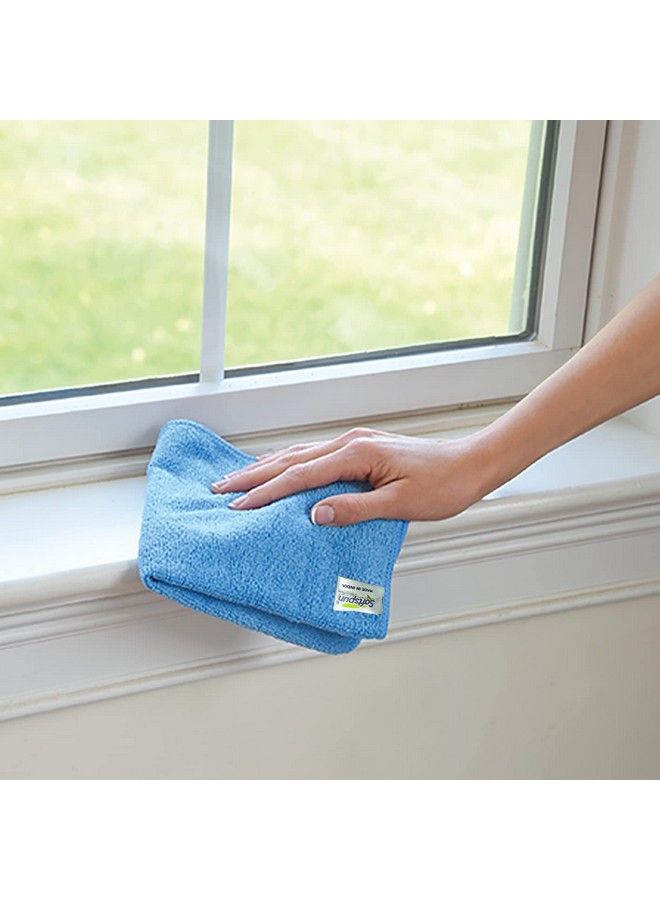 Microfiber Ultra Fast Drying Hand & Face Towel Cloth 40X40 Cms 2 Pcs (Sky Blue)