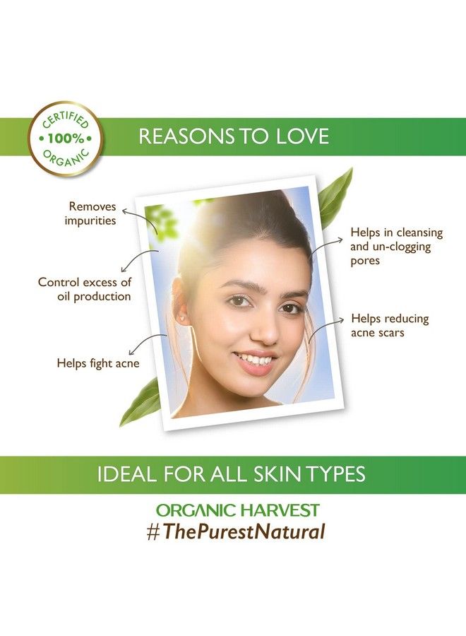 Acne Control Mattifying Face Toner For Men & Women Minimising Open Pores Removes Excess Oil Infused With Neem & Tulsi For All Skin Types 100% American Certified Organic Paraben & Sulphate Free 125Ml