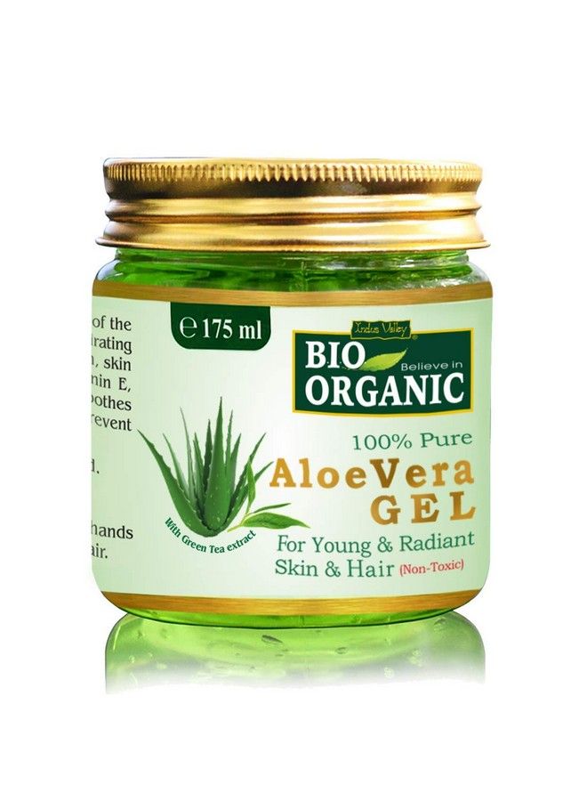 Bio Organic Nontoxic Aloe Vera Gel & Hair Reborn Gel For Acne Scars Glowing & Radiant Skin Treatment (175+175=350G)