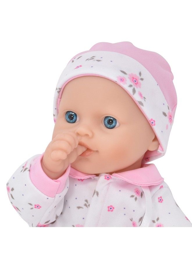 12 Inch Soft Body Baby Doll In Gift Box Baby Doll With Pacifier Blanket And Pink Floral Clothes