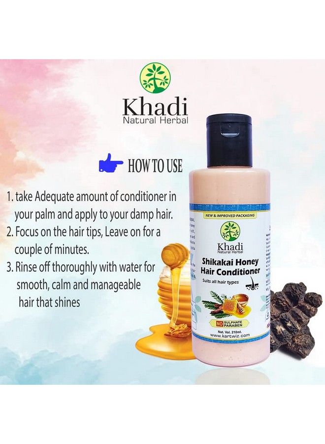 Khadi Shikakai & Honey Conditioner (Sls & Paraben Free) 630Ml