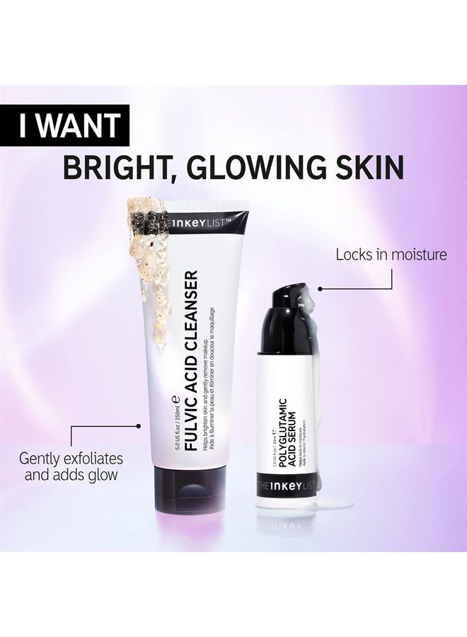 Polyglutamic Acid Serum, Face Serum to Moisturize Dry Skin, Reduce Fine Lines and Boost Radiance, 1.01 fl oz