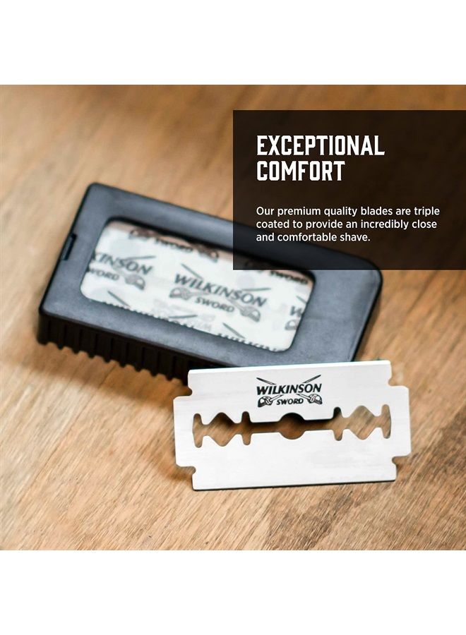 Double Edge Razor for Men With 5 Double Edge Razor Blades Refills