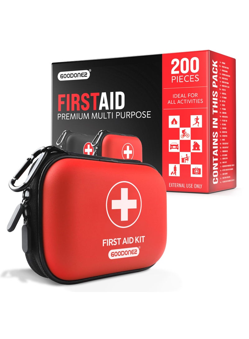 200-Piece First Aid Kit Set For Minor Cuts, Scrapes, Sprains & Burns, Ideal for Home, Car, Travel and Outdoor Emergencies Medical Kit