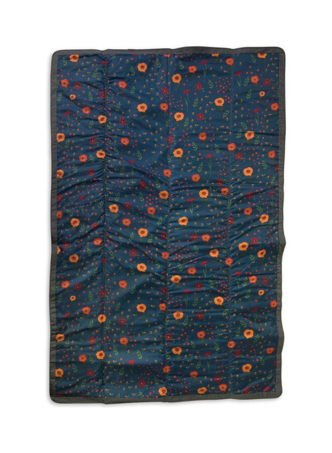 Outdoor Blanket 5 x 7 Midnight Poppy 1.52x2.13meter