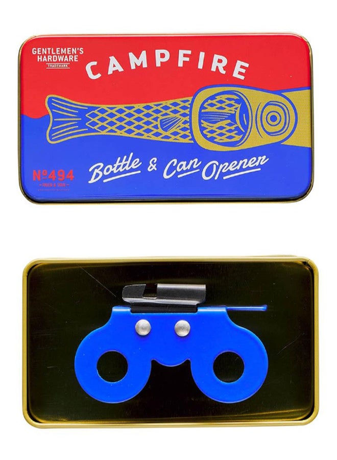 Campfire Bottle And Can Opener With Carry Case