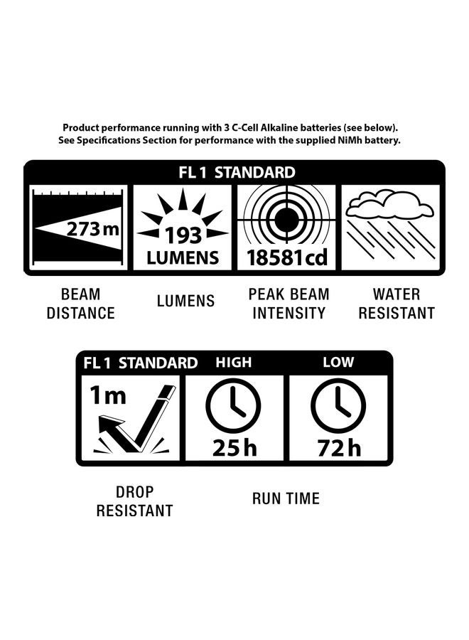 ML125-35014 MagLite LED Flashlight with Rechargeable System