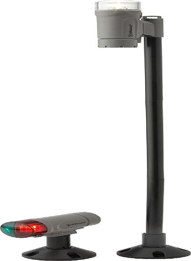14196-7 Water-Resistant All-Craft Portable Navigation Light Kit, Marine Gray Finish