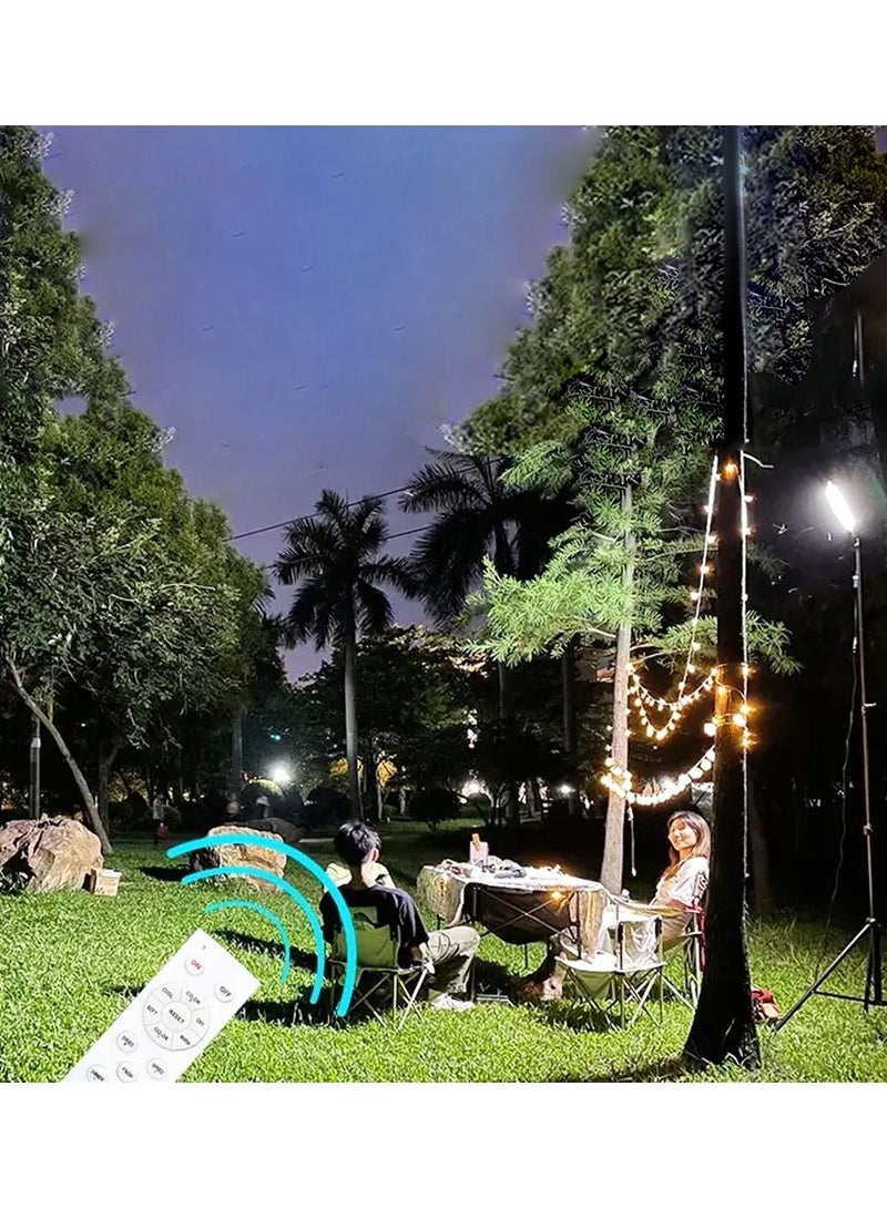Free Tripod Stand With Camping Light N90000 LMS YW Super Bright Light 2 In 1 Lamp Yellow And White Best For Outdoor Picnic