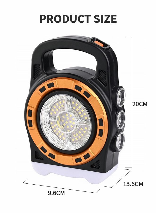 LED Camping Lantern Rechargeable,3 in 1 Solar USB Rechargeable Brightest LED Light,Waterproof Emergency Flashlight,Outdoor Hurricane Emergency Light,Tent Light