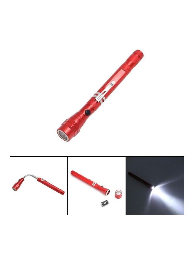 2-Piece 1W Flexible Magnet Camping Telescopic Head Flashlight