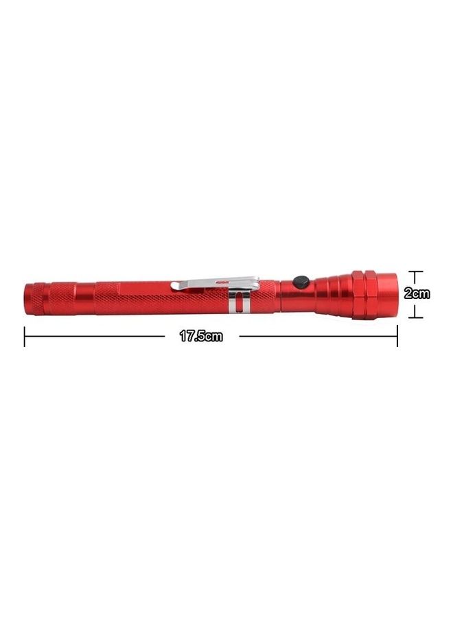 2-Piece 1W Flexible Magnet Camping Telescopic Head Flashlight