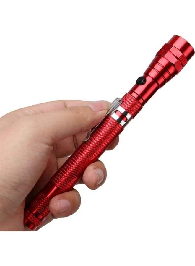 2-Piece 1W Flexible Magnet Camping Telescopic Head Flashlight