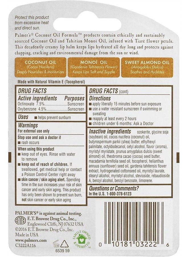 Coconut Oil SPF 15 Lip Balm