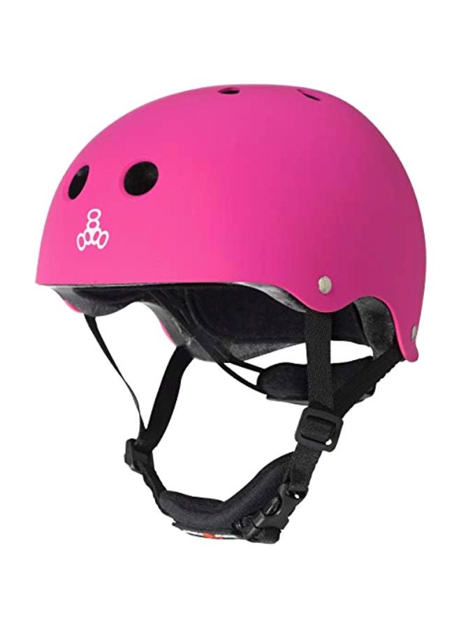 Sweatsaver Skateboard Helmet With Padded Chin Buckle