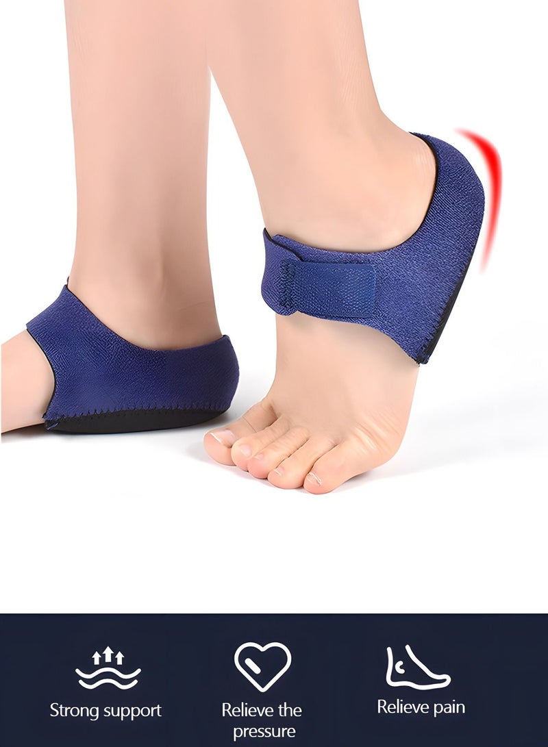 Heel Protectors, Heel Cups, Heel Sleeve, Support for Heel Pain, Plantar Fasciitis, Achilles Tendinitis,Adjustable Heel Pads for Heel Pain Relief,Sports Protection Parts