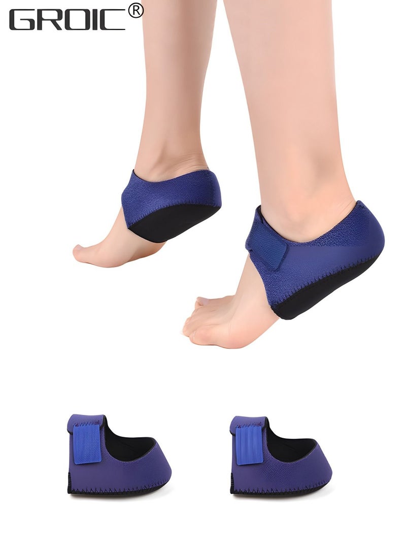 Heel Protectors, Heel Cups, Heel Sleeve, Support for Heel Pain, Plantar Fasciitis, Achilles Tendinitis,Adjustable Heel Pads for Heel Pain Relief,Sports Protection Parts