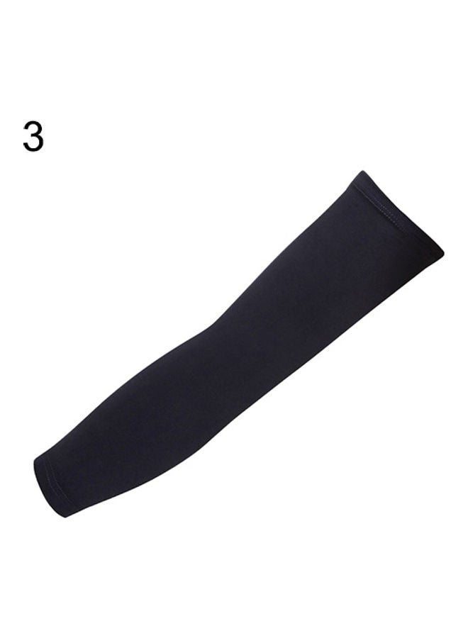 Compression Fit Hand Cooling Ribbing UV Protection Outdoor Arm Sleeves 20x10x20cm