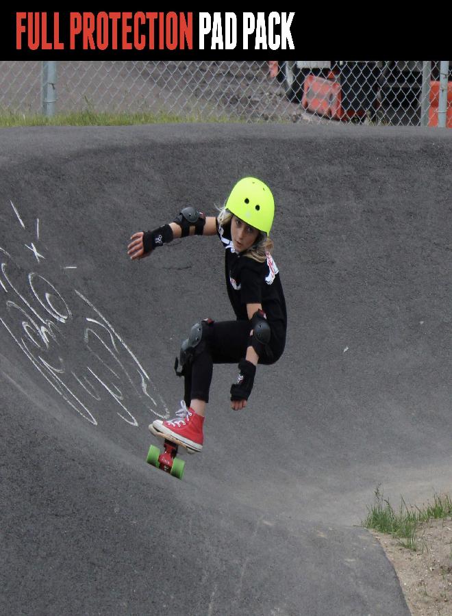 Triple Eight Saver Series Pad Set with Kneesavers, Elbowsavers and Wristsavers, Medium, Black (604352 60014)