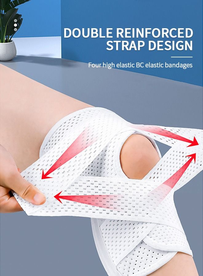 Knee Brace with Side Stabilizer, Knee Protector for Meniscus Torn Knee Pain ACL MCL Arthritis Injury Recovery, Sports Protective Equipment