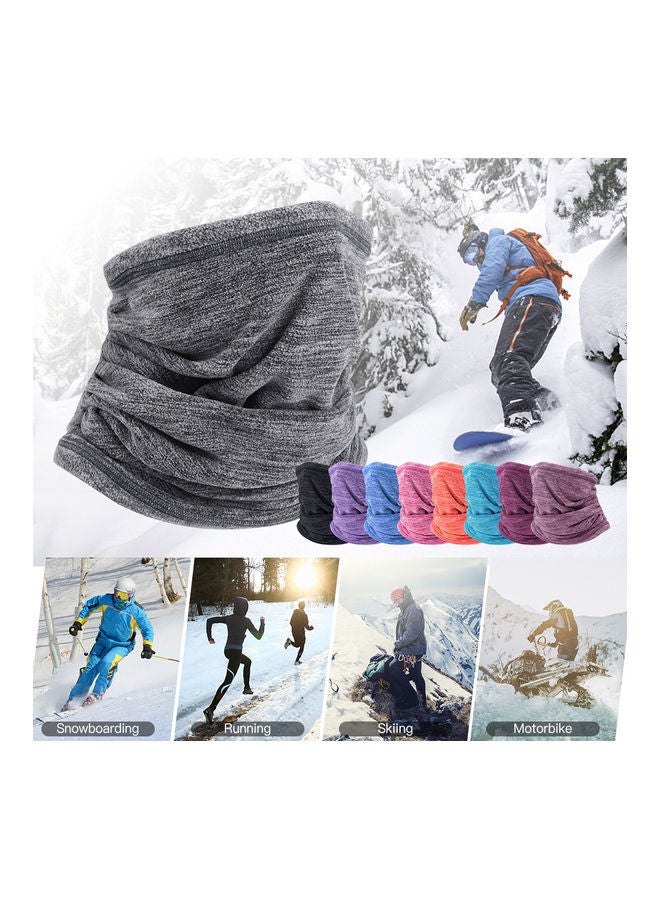 Winter Sports Neck Warm Collar Thicken Soft Face Scarf Mask Neck Gaiter Neck Cover for Winter Rose Red 30.00*1.00*25.00cm