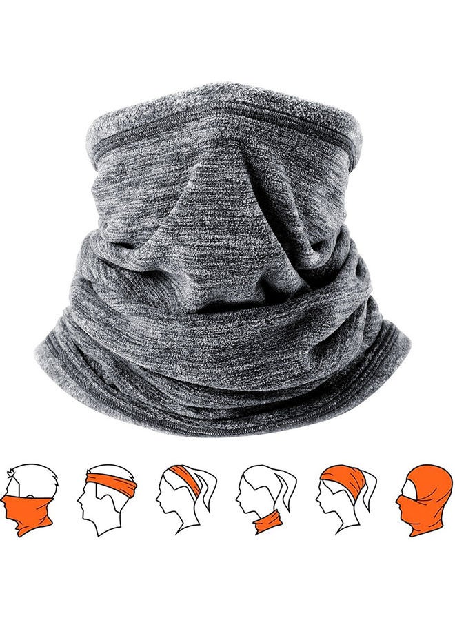 Winter Sports Neck Warm Collar Thicken Soft Face Scarf Mask Neck Gaiter Neck Cover for Winter Rose Red 30.00*1.00*25.00cm