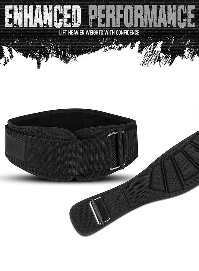 Strength Weightlifting Belt, Weight Belt for Workout on Fitness Equipment, Weight Lifting Back Support Workout belt for Lifting, Fitness, Cross Training and Powerlifting