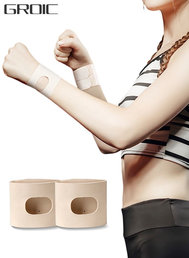 2 Pcs Wrist Brace for TFCC Tears, Adjustable Support Ultra Thin Compression Wrist Wraps, Ergonomic Hand Wrist Wraps Compression Strap for Working Out Sport Weightlifting