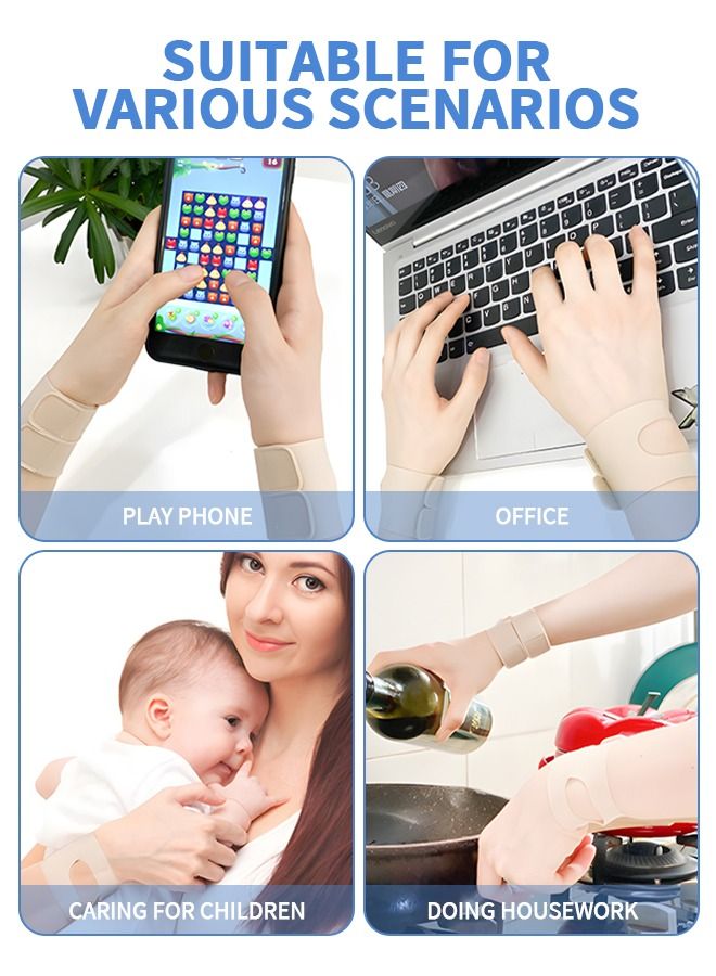 2 Pcs Wrist Brace for TFCC Tears, Adjustable Support Ultra Thin Compression Wrist Wraps, Ergonomic Hand Wrist Wraps Compression Strap for Working Out Sport Weightlifting