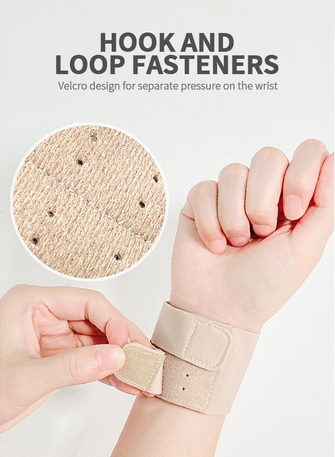 2 Pcs Wrist Brace for TFCC Tears, Adjustable Support Ultra Thin Compression Wrist Wraps, Ergonomic Hand Wrist Wraps Compression Strap for Working Out Sport Weightlifting